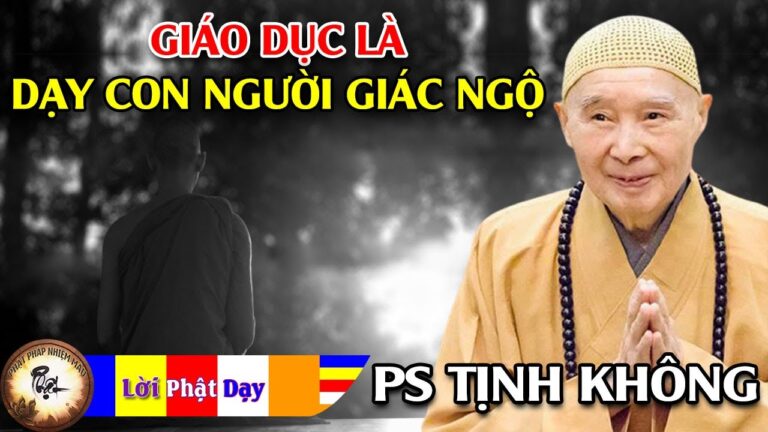 Giáo dục là dạy con người Giác ngộ