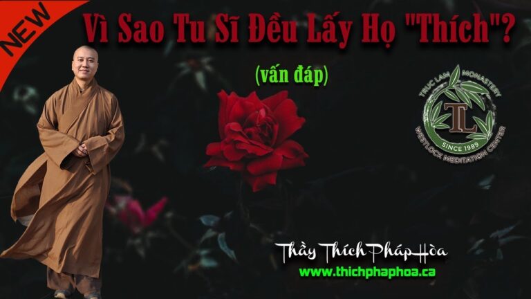 Vì Sao Tu Sĩ Đều Lấy Họ “Thích”?  (vấn đáp) – Thầy Thích Pháp Hòa