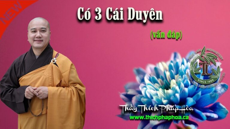 Có 3 Cái Duyên – Thầy Thích Pháp Hòa vấn đáp