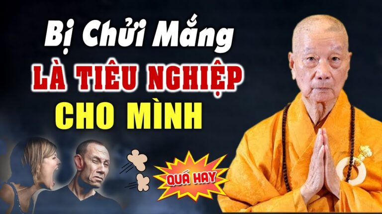 Người khác Mắng Chửi ta là TIÊU NGHIỆP CHƯỚNG cho ta – HT. Thích Trí Quảng